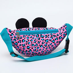 Сумка поясная детская для девочки, с ушками, 25×6×13 см, Минни Маус