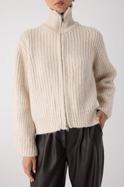 Wardrobe Essentials Tas Fermuarl? Yumusak Dokulu Genis Kal?p Triko H?rka|TWOAW26HI00049