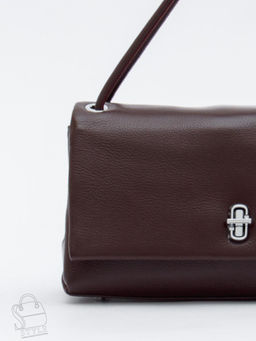 Сумка женская кожаная 8067Q wine red Polina&Eiterou