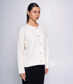 Кардиган #КТ7267, молочный