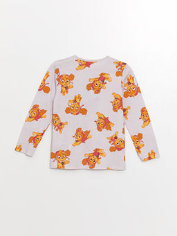 Bisiklet Yaka Uzun Kollu Paw Patrol Bask?l? K?z Bebek Pijama ?st? - Waikiki фото 2