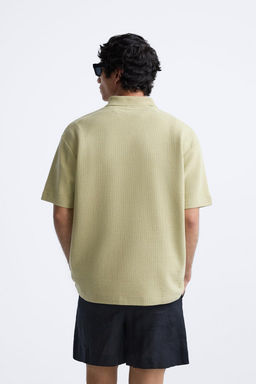 TEXTURED POLO SHIRT - Zara фото 29