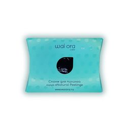 Спонж для пилинга лица Natural Peeling (Черный) - Wai ora фото 5