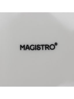 Тарелки Magistro Basic bistro, d=22 см, набор 6 шт., фарфор, белые  фото 6