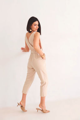 Martichelli Комбинезон хлопковый бежевый  фото 13