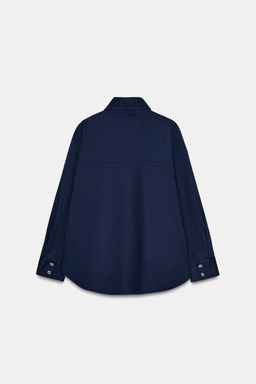 CAMISA CUELLO SUBIDO / Azul - Zara фото 6