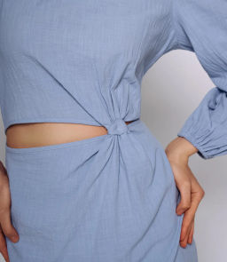 Платье #ОКТ025014, голубой