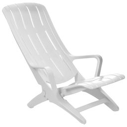 Шезлонг пластиковый, 94 х 65 х 80 см, белый - Simaland фото 2