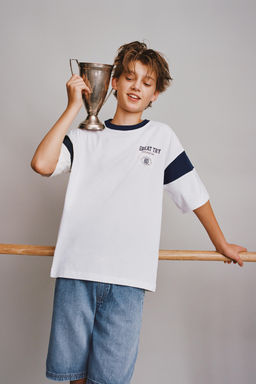 JOGGING SLOGAN T-SHIRT - Zara фото 5