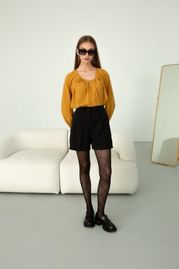 Блуза AURA 2064-176 горчица  фото 3