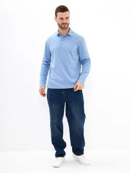 Джемпер мужской с воротником поло GREG G155-TD1246-LT5140 (голубой)  фото 5