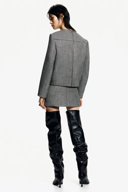 Minifalda estructurada de sarga - H&m фото 3