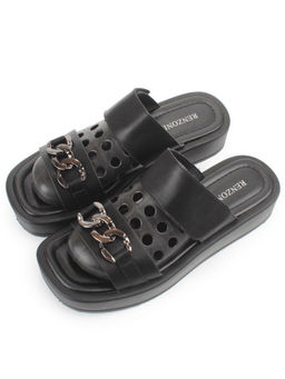 08-PEAG16-2 BLACK Босоножки женские (натуральная кожа) - Фабричный китай фото 4