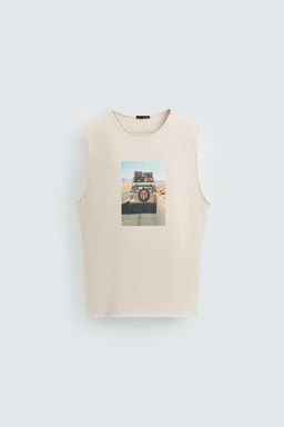 PRINTED KNIT TANK TOP - Zara фото 7