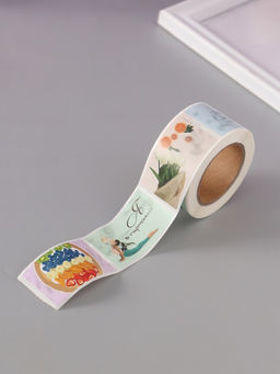 Цена за 2 шт. Наклейка бумага Эстетика, 3?5 см, 200 шт. в рулоне