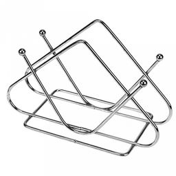 Салфетница хромированная Треугольник 6х13х8,5см (Китай)