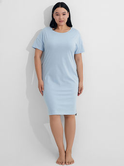 Сорочка ночная женская голубая - Mark formelle фото 5