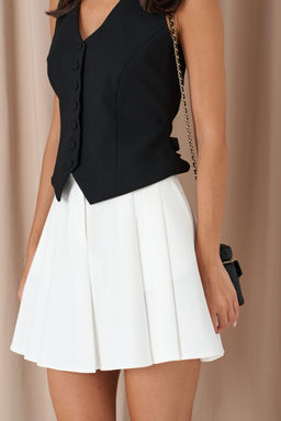 Юбка Annete А1564 трапеция белая фото 7