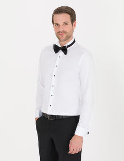 Beyaz Slim Fit Smokin G_mlek