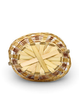 Корзина плетёная для хранения «Ладья», 24×17×8 см, бамбук