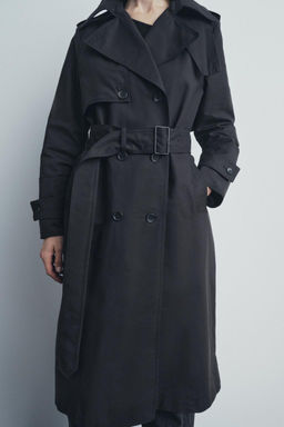 ZW COLLECTION OVERSIZE TRENCH COAT - Zara фото 6