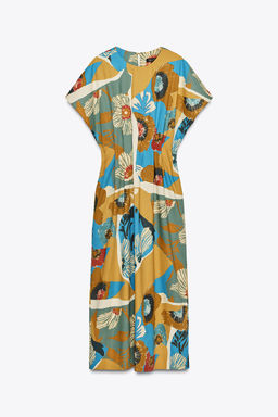 ZW COLLECTION PRINTED MIDI DRESS - Zara фото 12