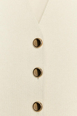 PLAIN KNIT WAISTCOAT TOP - Zara фото 8