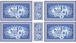 Ткань для пэчворка PEPPY ЛАЗУРНОЕ ЧУДО ПАНЕЛЬ ФАСОВКА 60 x 110 см 110 г/кв.м 5 100% хлопок