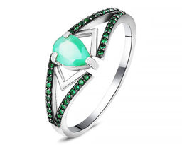 Кольцо, изумруд берилл , наноизумруд, SL-RIC108