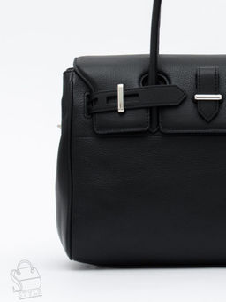 Сумка женская кожаная 1081M black Polina&Eiterou