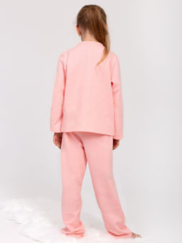 Пижама детская футер начес с брюками "СТЕША" РОЗОВЫЙ