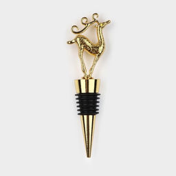 Пробка для бутылки новогодняя Magistro Deer, 12.5 см, цвет золотой