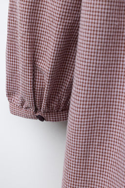 GINGHAM CHECK DRESS - Zara фото 4