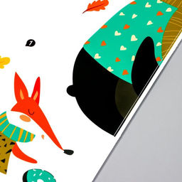 Наклейка интерьерная цветная «Чаепитие в лесу», 30×90 см