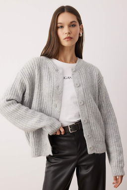 Wardrobe Essentials Gri Yumusak Dokulu Basic Triko H?rka | TWOAW26HI00204