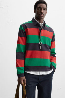 STRIPED POLO SHIRT - Zara фото 5