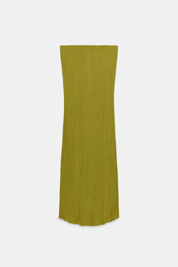 VESTIDO PALABRA DE HONOR TEXTURA / Verde medio - Zara фото 5