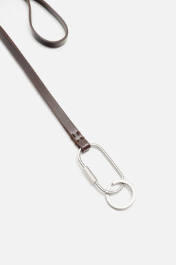 LEATHER PENDANT KEYRING - Zara фото 4