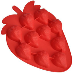 Форма для льда Клубничка 15.8х13х2.3 см Linea Silicone арт.93-SI-FO-16.16 (REGENT)  фото 4