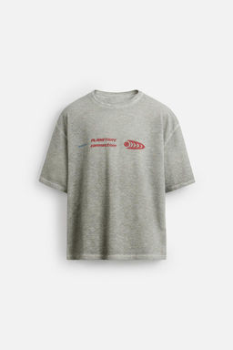COMBINED PRINT KNIT T-SHIRT - Zara фото 5
