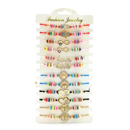 Яркий набор браслетов, 12 шт