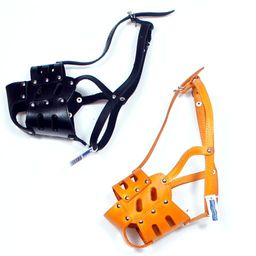 Намордник АмунициоНН кожа №4 глухой мод.804 (нем.овч. сука, ротвейл. сука)