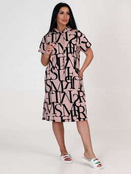 Т-5103 ТУНИКА (Буквы на бежевом) - А-дина фото 2