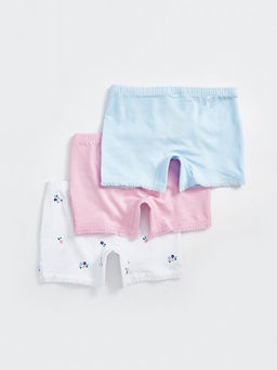 Bask?l? Pamuklu K?z ?ocuk Boxer 3l? - Waikiki фото 2