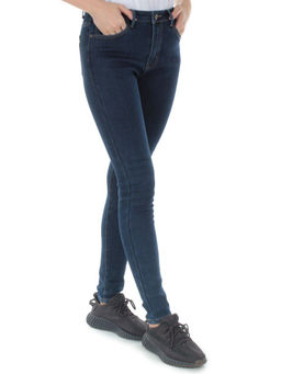 D1421 BLUE Джинсы женские утепленные