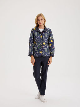 Куртка женская двухсторонняя LS-303219-DN, 
темно-синий/принт лимоны - Steinberg фото 6