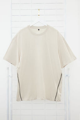 Tas Oversize/Genis More Sustainable Kontrast Biyeli %100 Pamuklu Organik T-shirt TMNSS24TS00180 - Trendyolmilla фото 4