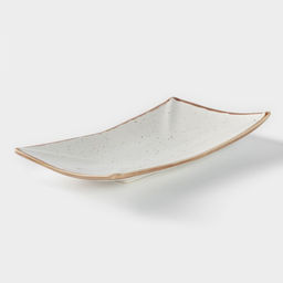 Блюдо для суши Хорекс Punto bianca, 27.5×14 см, фарфор, белое