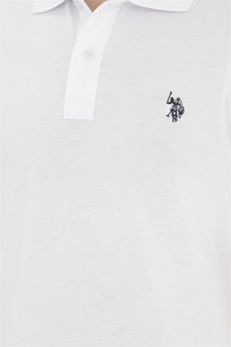 Мужская белая базовая футболка - U.s. polo assn фото 7