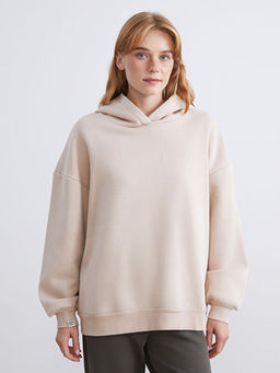 Oversize Kad?n Kal?n Hoodie